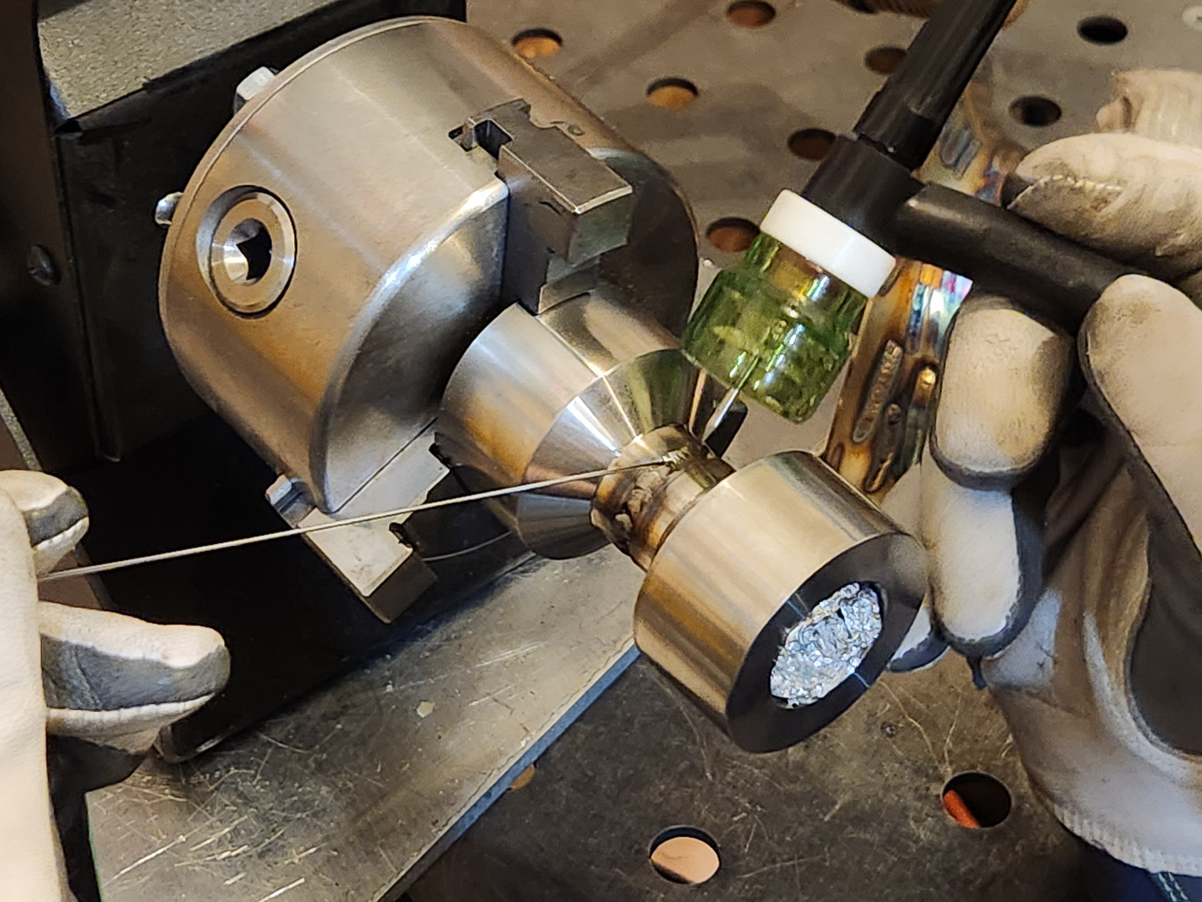 Handmade colored Tig welding cups - #10 or #12 Light Green