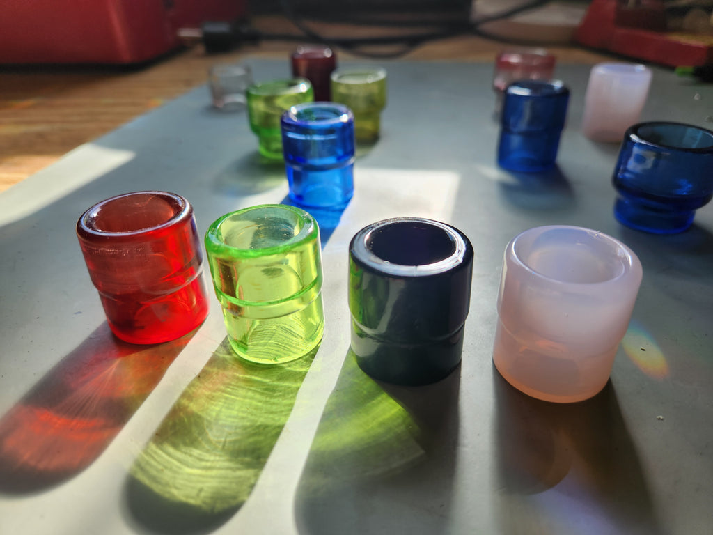 Handmade colored Tig welding cups - #10 or #12 Dark Blue
