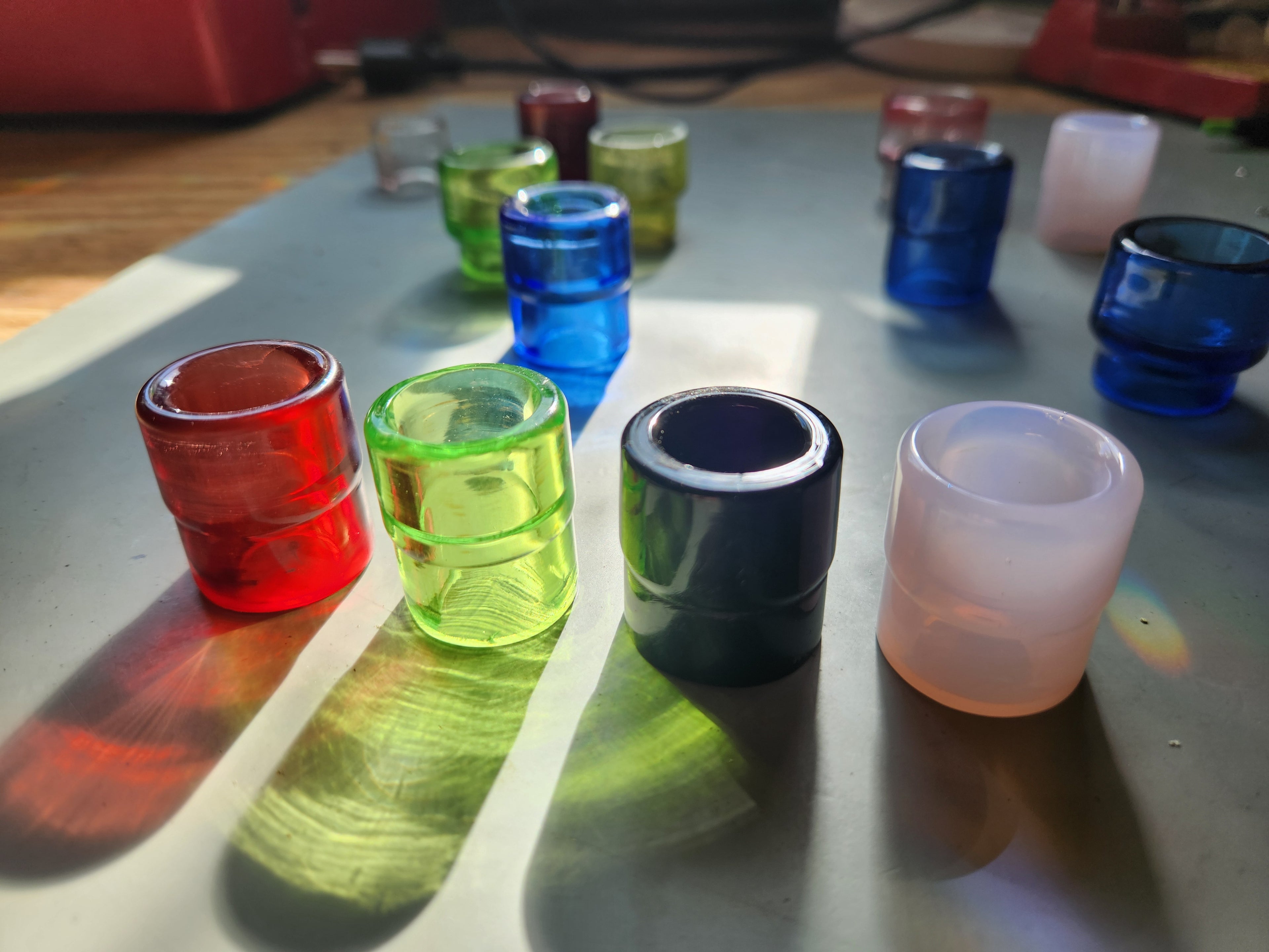 Handmade colored Tig welding cups - #10 or #12 Dark Blue
