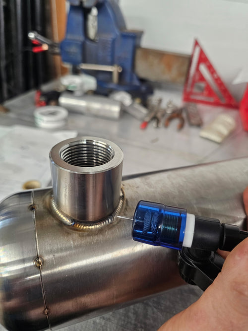 Handmade colored Tig welding cups - #10 or #12 Dark Blue