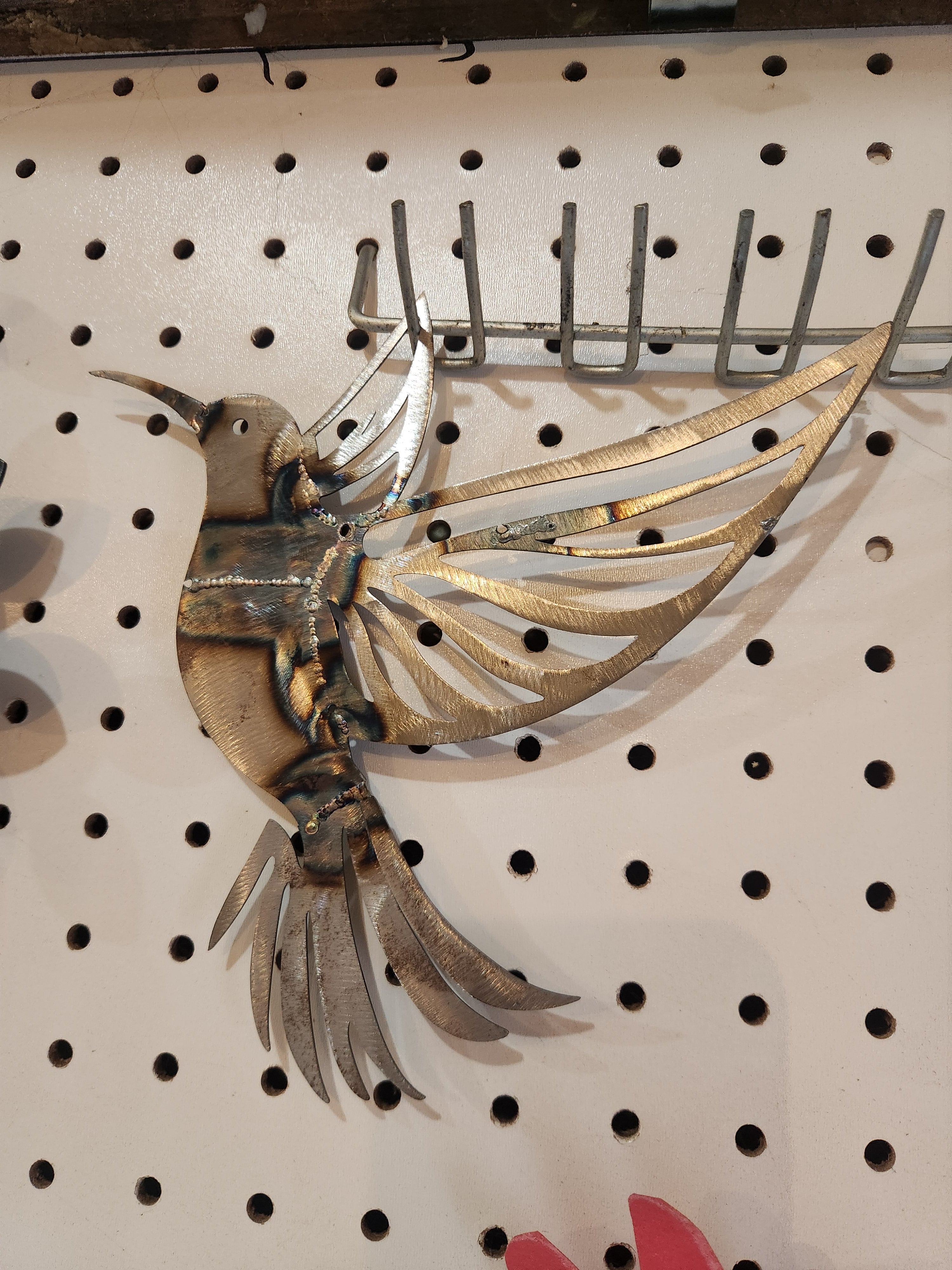 Tig welded bird decoration art