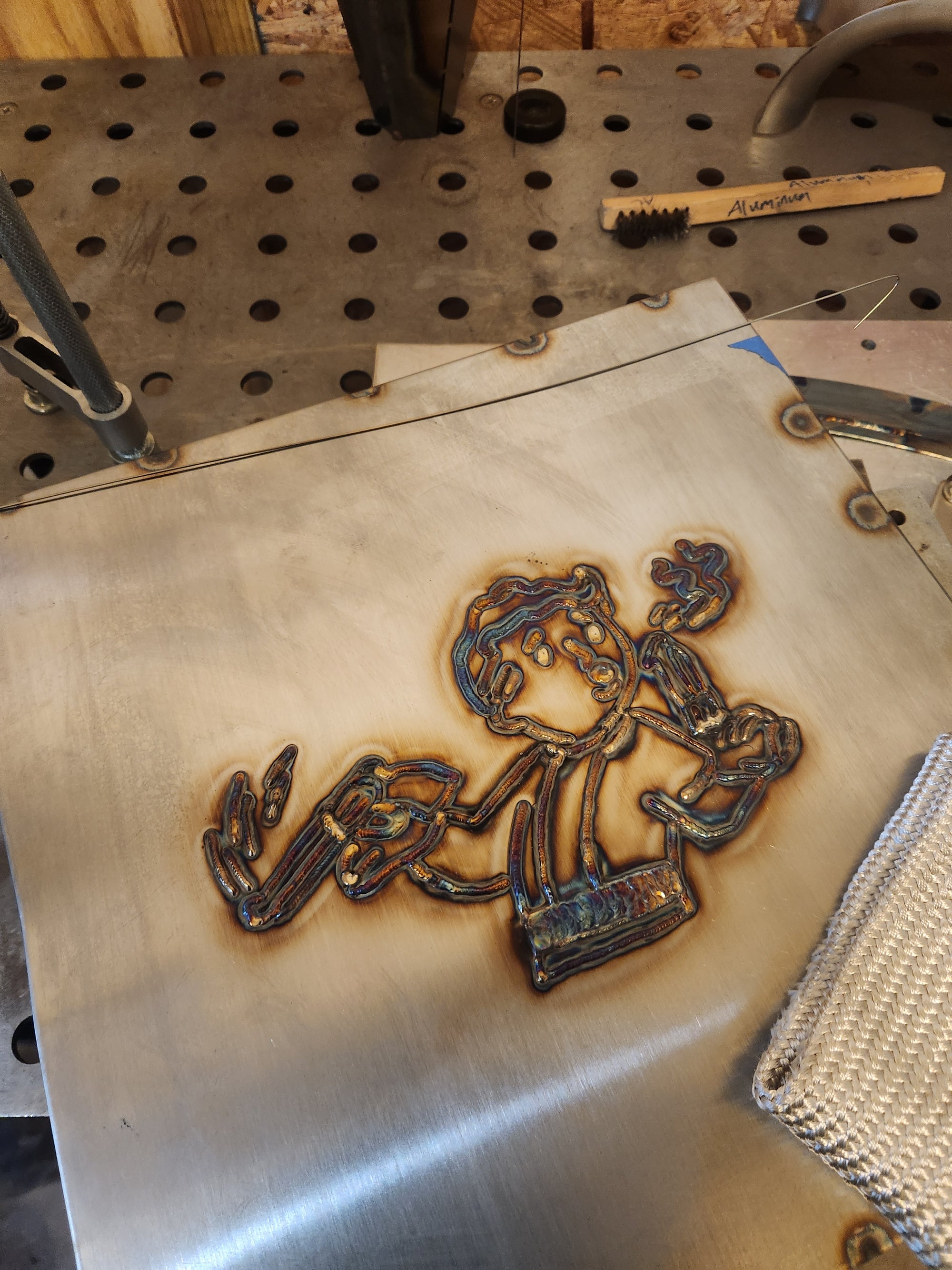 Tig welded Fallout themed art