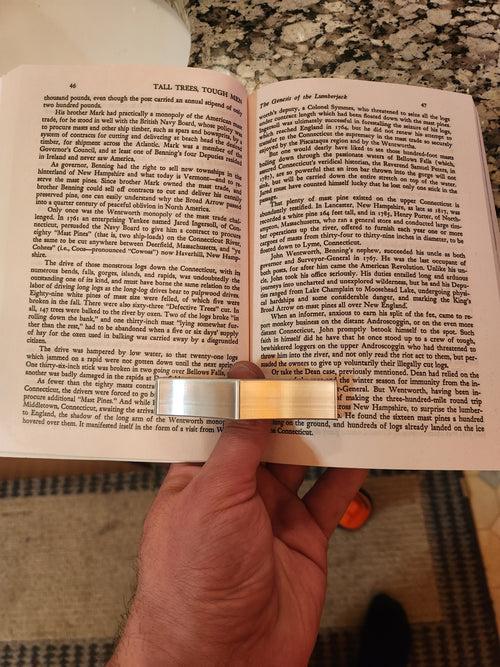 CNC machined page holder