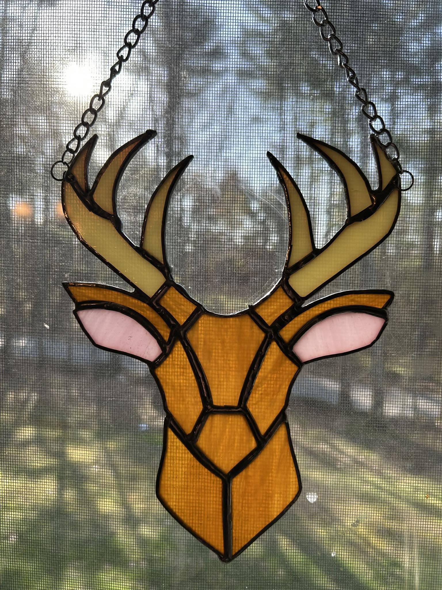 Stained Glass Deer