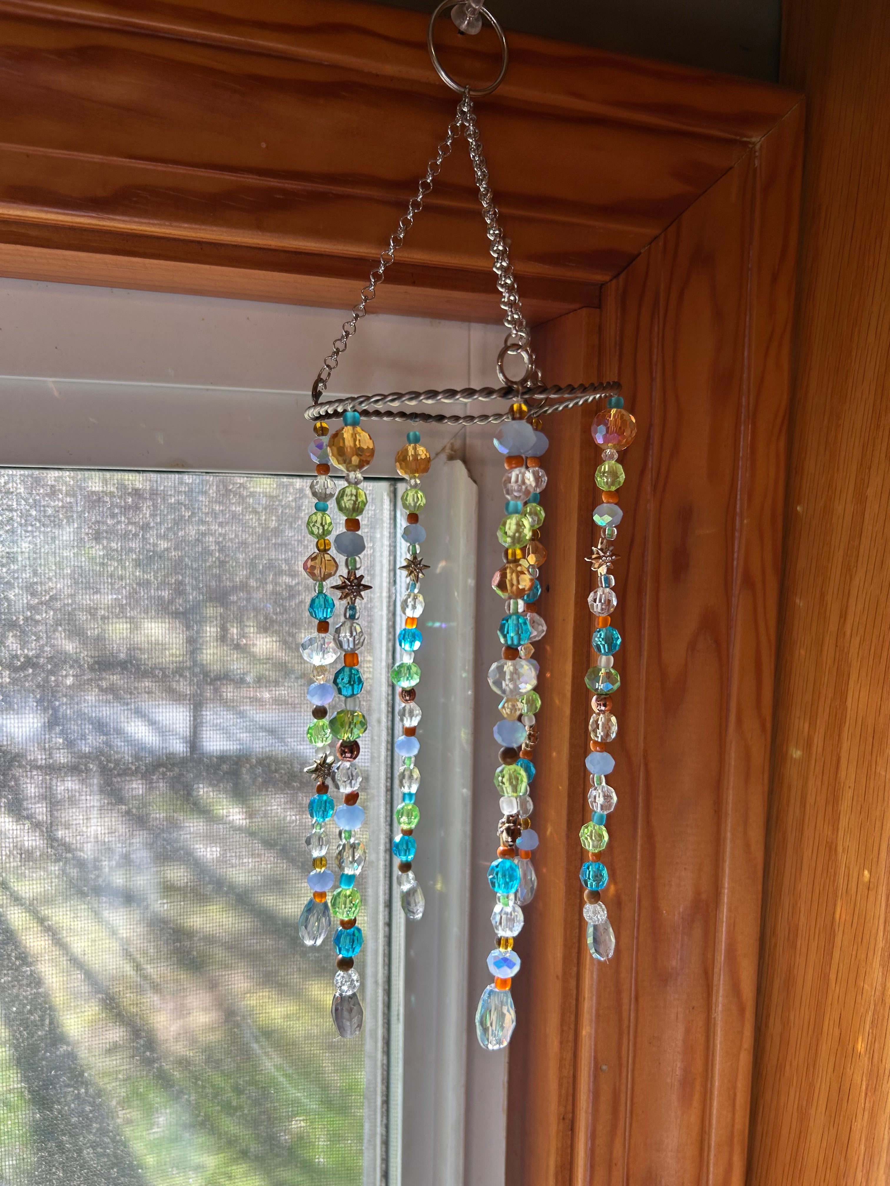 Handmade Beaded Suncatcher