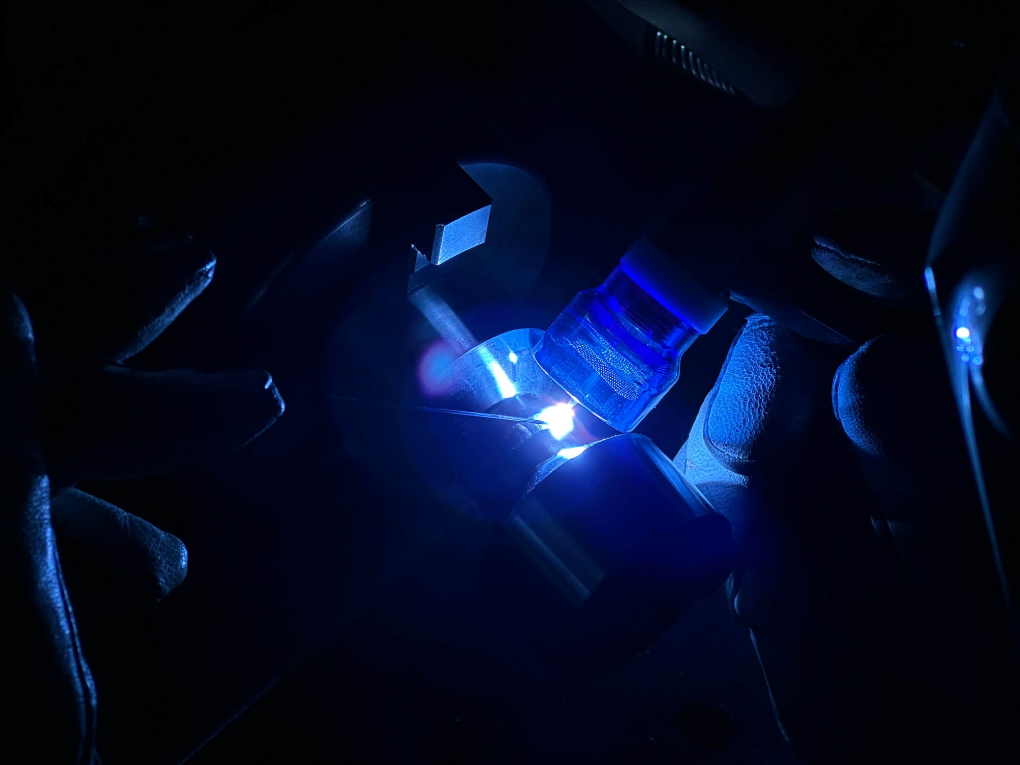 Handmade colored Tig welding cups - #10 or #12 Dark Blue
